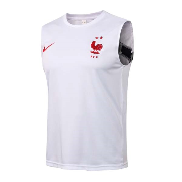 Trikot Frankreich ärmellos 2022 Weiß